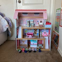 Chelsea Barbie Dollhouse Kids Kraft Wood