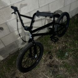 black BMX bike