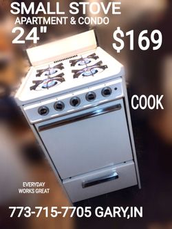 Small 24" stove fridge