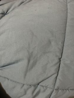 2 Grey/Blue Twin Comforter/bedspread