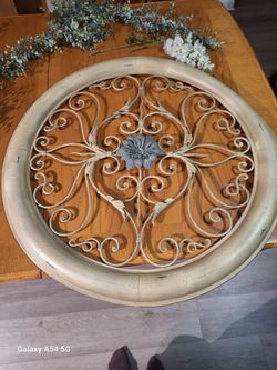 Decorative metal wall piece large