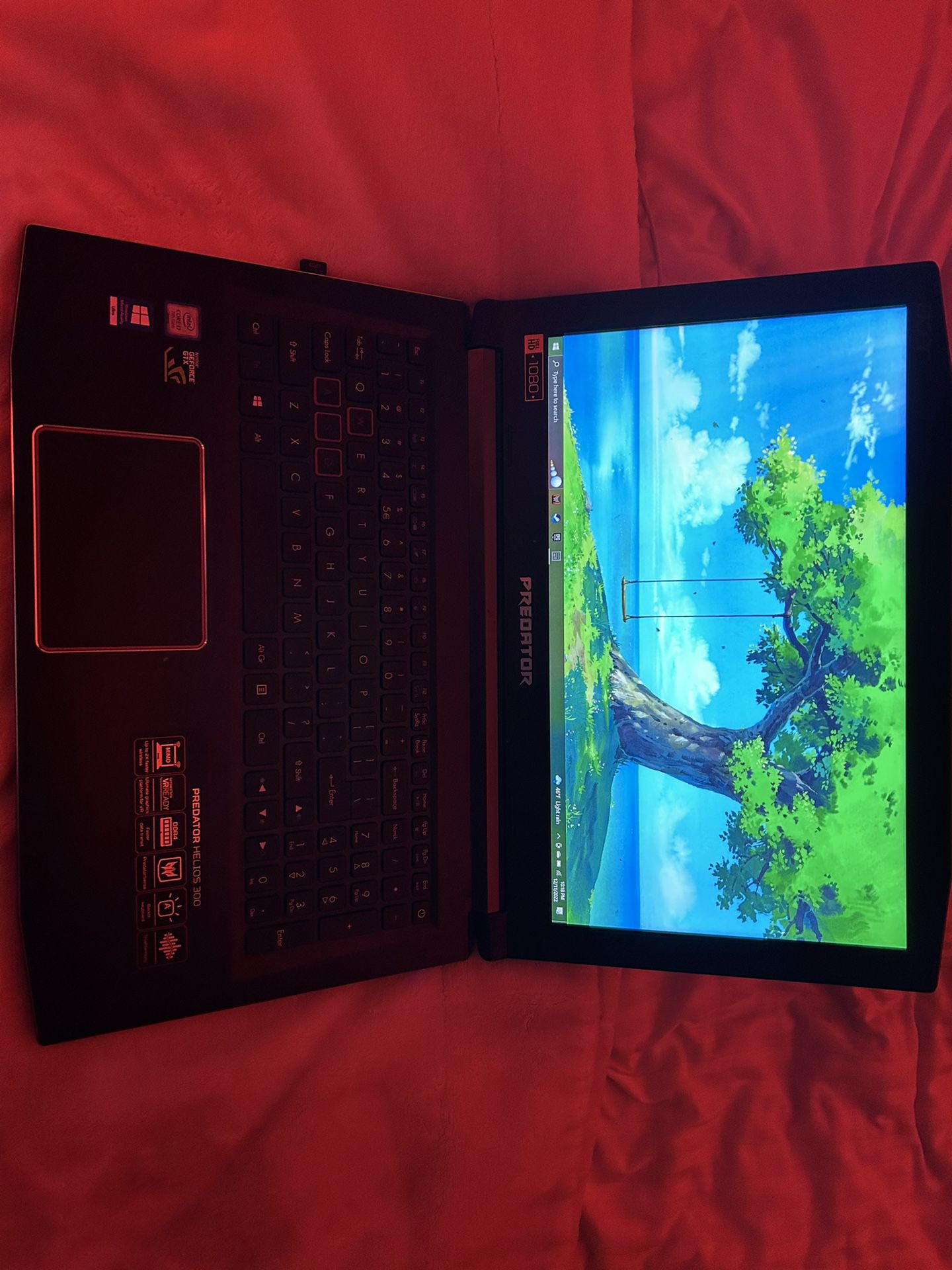 Acer Predator Helios 300 Gaming Laptop, 15.6 Full HD IPS, Intel i7 CPU,  16GB DDR4 RAM, 256GB SSD, GeForce GTX 1060-6GB, VR Ready, Red Backlit KB