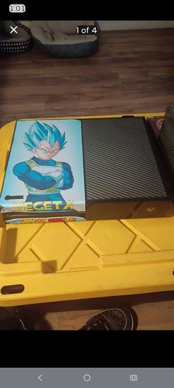 Xbox One Console with Vegeta Blue Decal