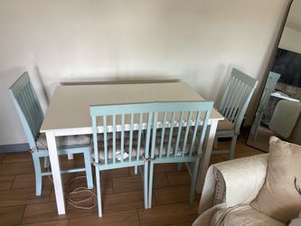 Dining table 4 chair set