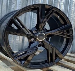 Audi 19” new blk RS Style new rims tires set a4 a5