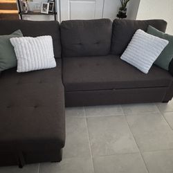 Lilola Home Convertible Sectional Sleeper Sofa & Storage