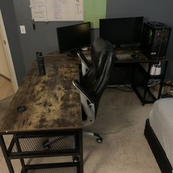 Heavy Duty L-shaped Desk 