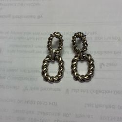 New Unused Chunky Hoop Earrings 