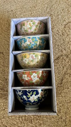 Japanese Style Soup Multi-purpose Bowls "Brand New " Quantity : 5 Piece Set