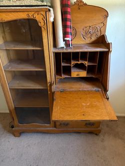 Antique secretary hutch