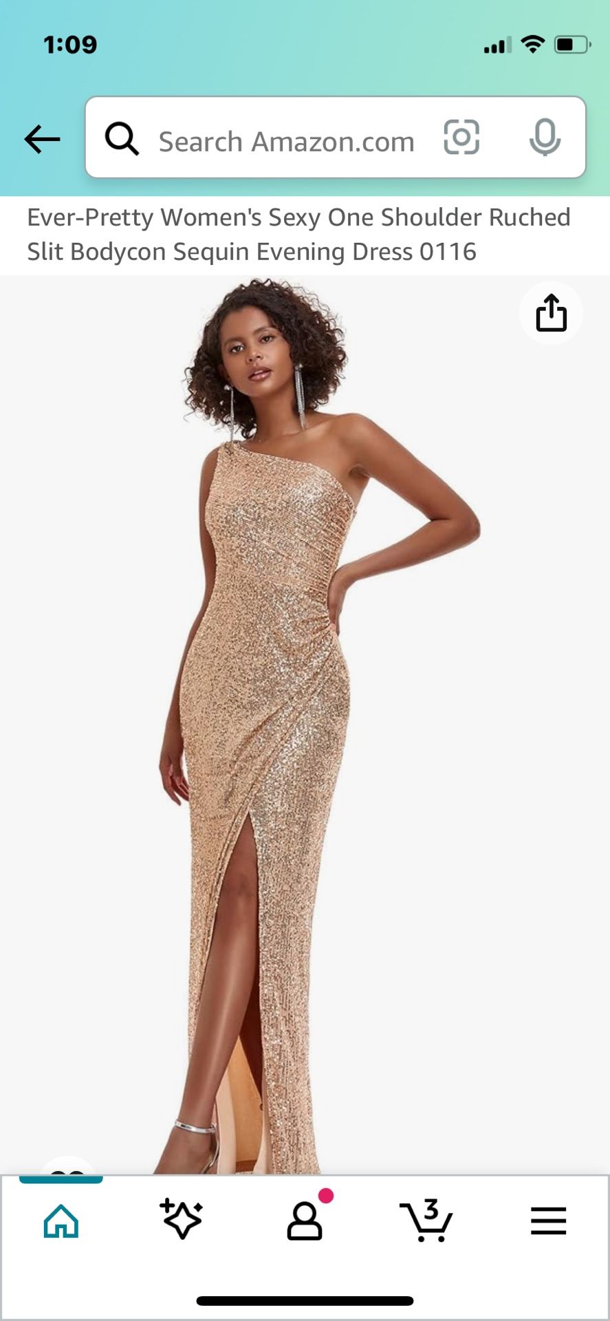 Rose Gold Sequin Dress Size 16