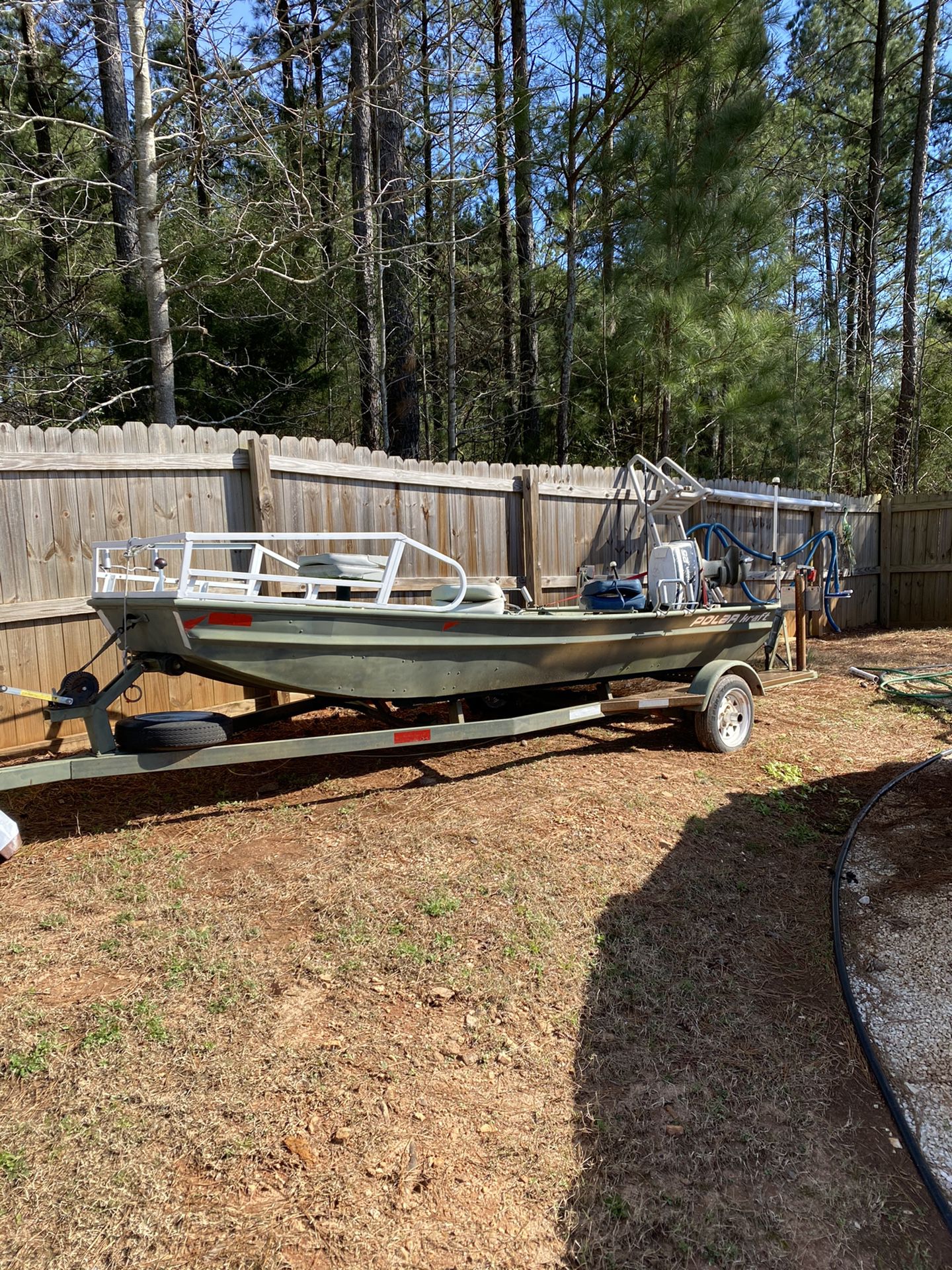 16 ft John boat with trailer