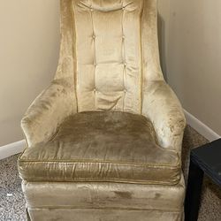Antique Velvet Chair 