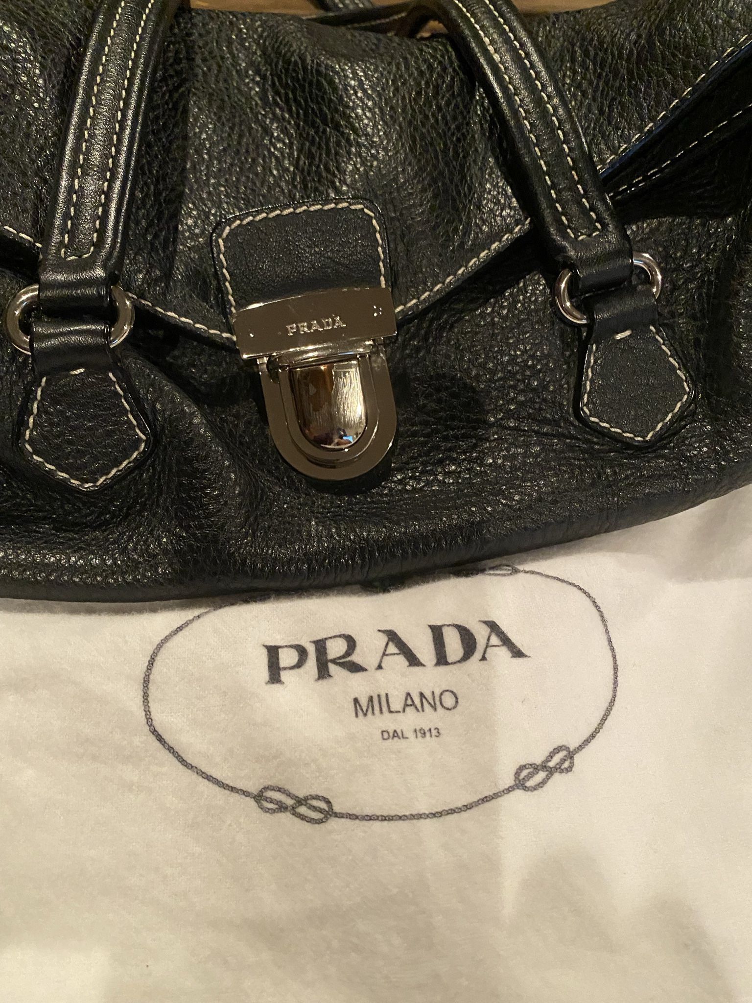 Authentic Black Prada Handbag