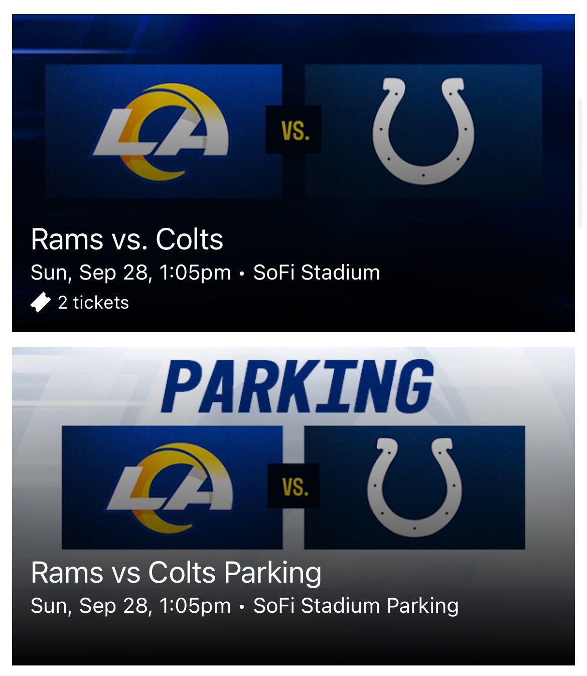 Rams Vs. Colts