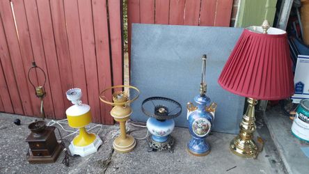 Antique Mid Century Lamps