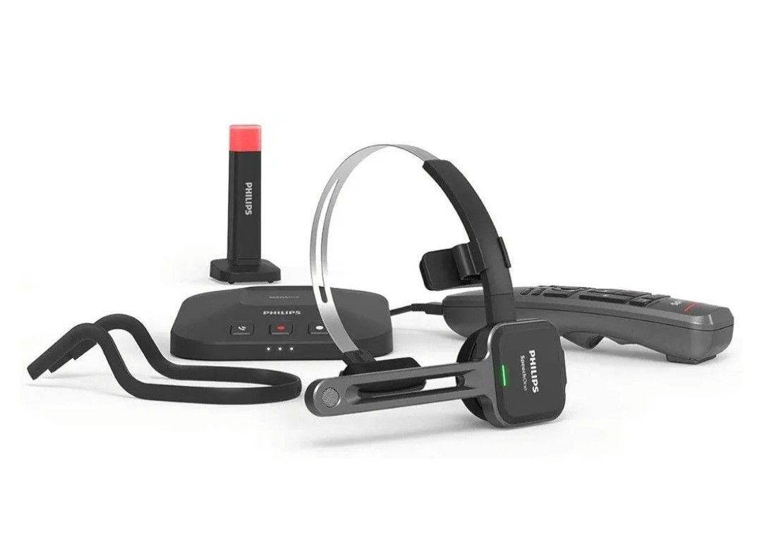 Philips SpeechOne Wireless Dictation Headset with Docking Station
