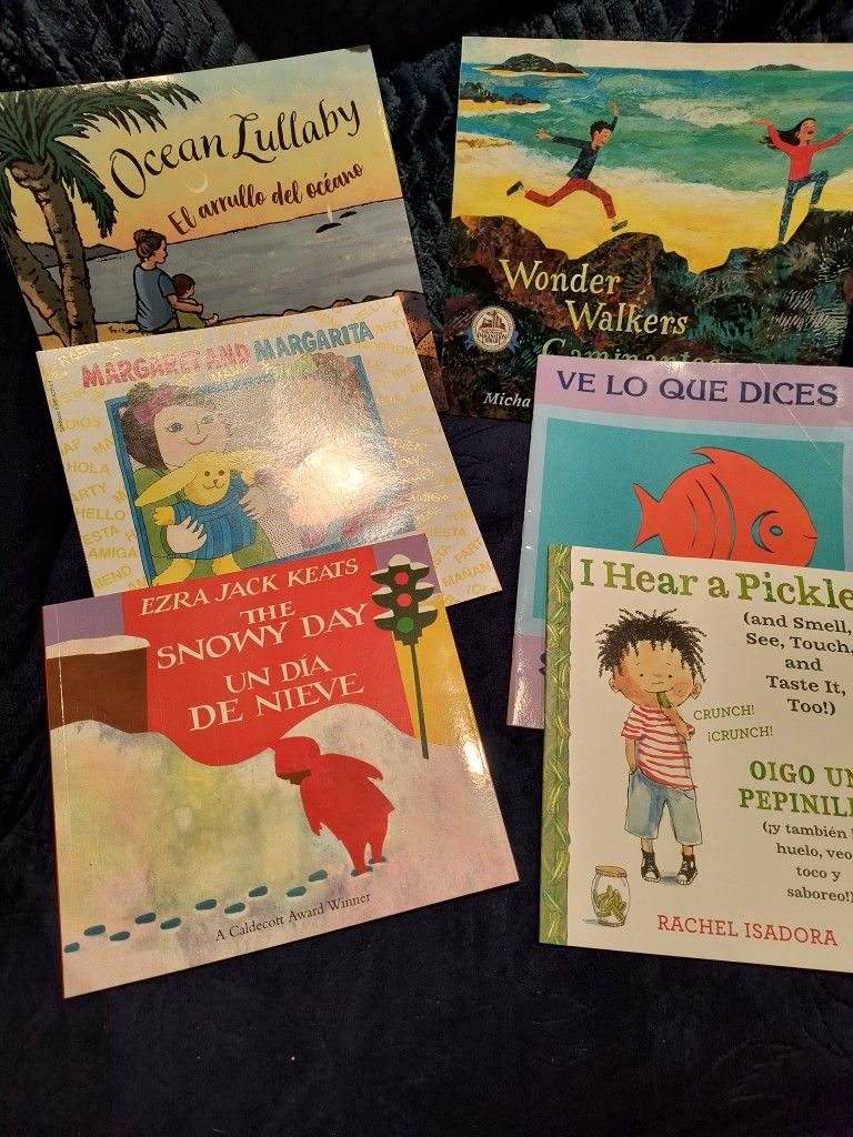 Spanish/English Children's Books, Like New. Group Of 6