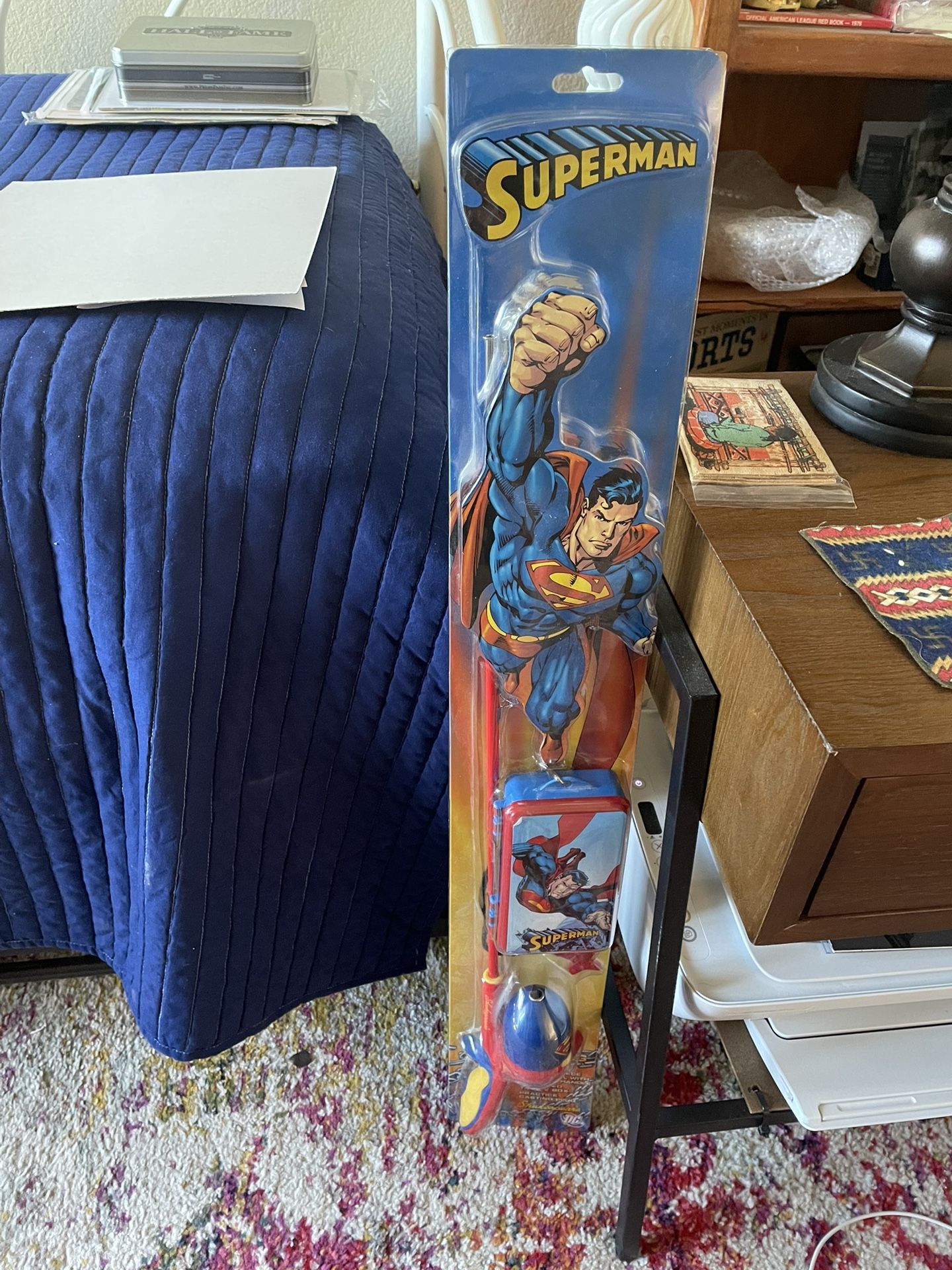 Vintage Shakespeare Fishing Rod, Superman Theme, Fishing Rod & Reel Combo