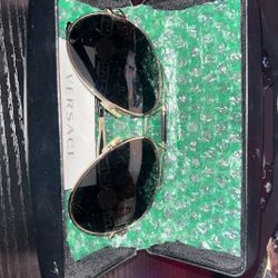 Versace Black & Gold Sunglasses 
