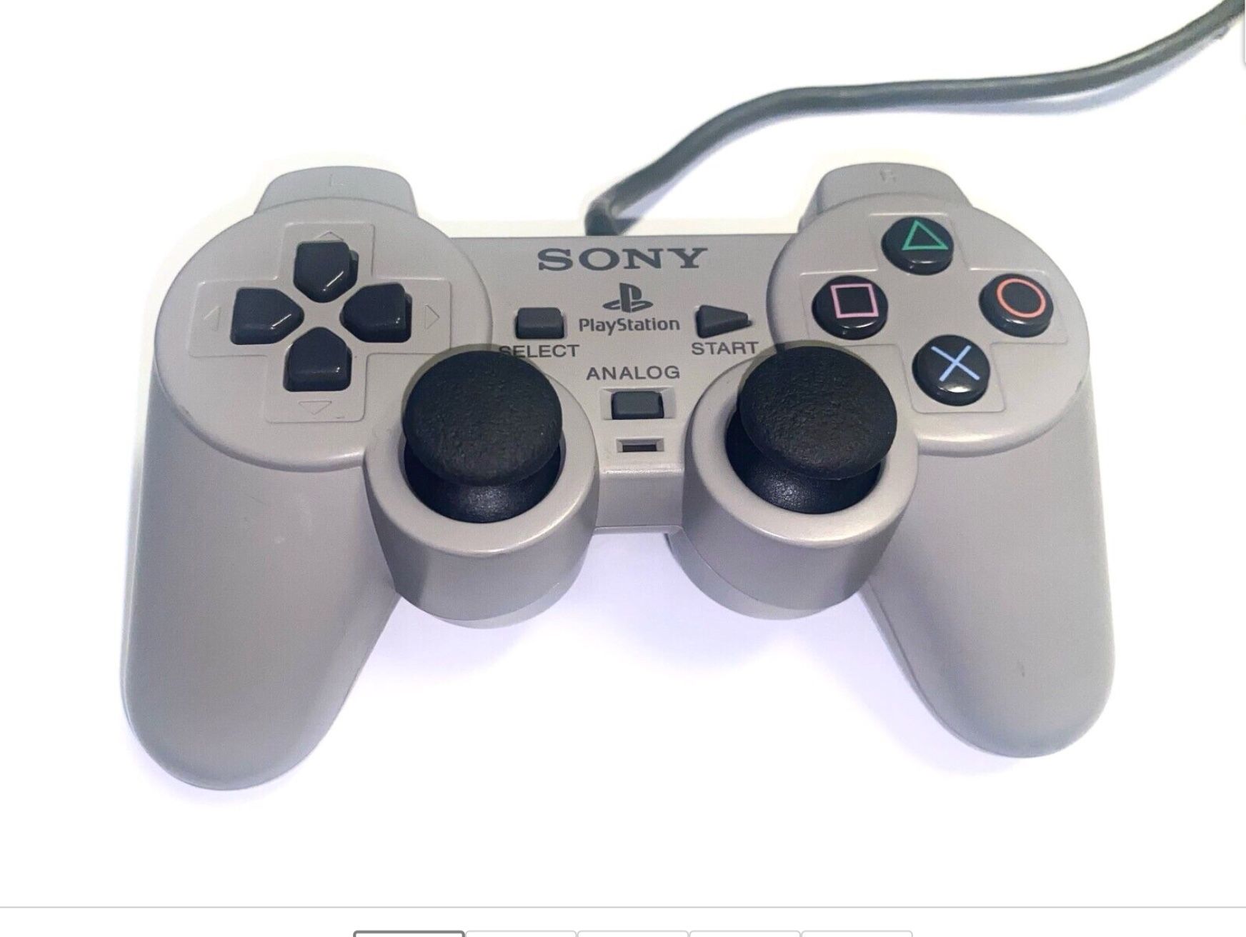 Sony PlayStation PS1 PS2 Dual Shock Controller Grey SCPH-1200 OEM 💯 Working $15