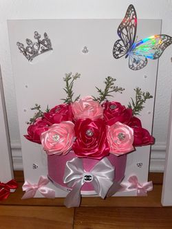 cuadro de rosas eternas
