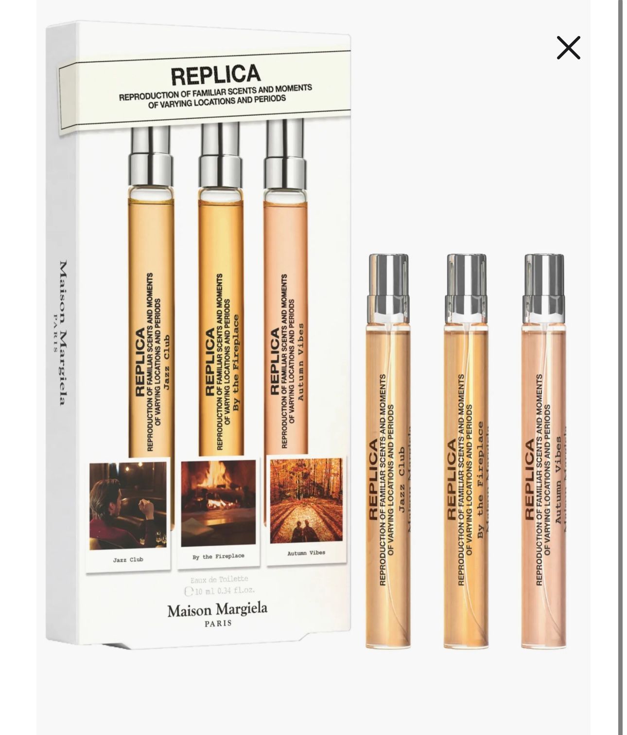 Maison Margiela Replica Warm & Spicy Travel Perfume Trio Set (Limited Edition)