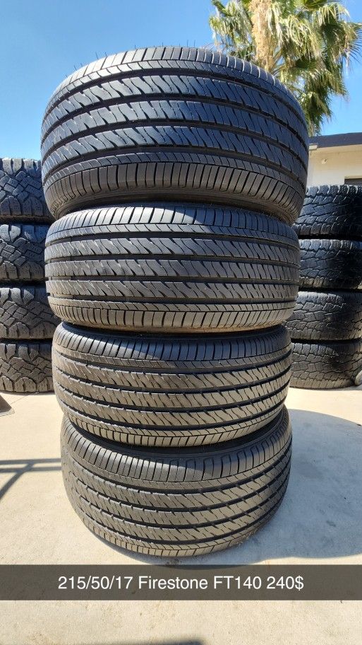 215/50/17 Firestone FT140 240$