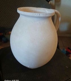 White ceramics Large vase