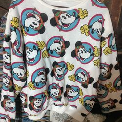 Vintage Disney Mickey Mouse Reversable Sweatshirt
