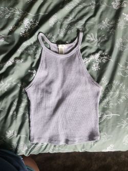 Grey Crop Top