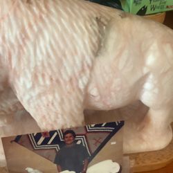 Wilbert Kady  W/sculpture made with marble