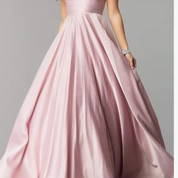 Corset Pink Prom Dress