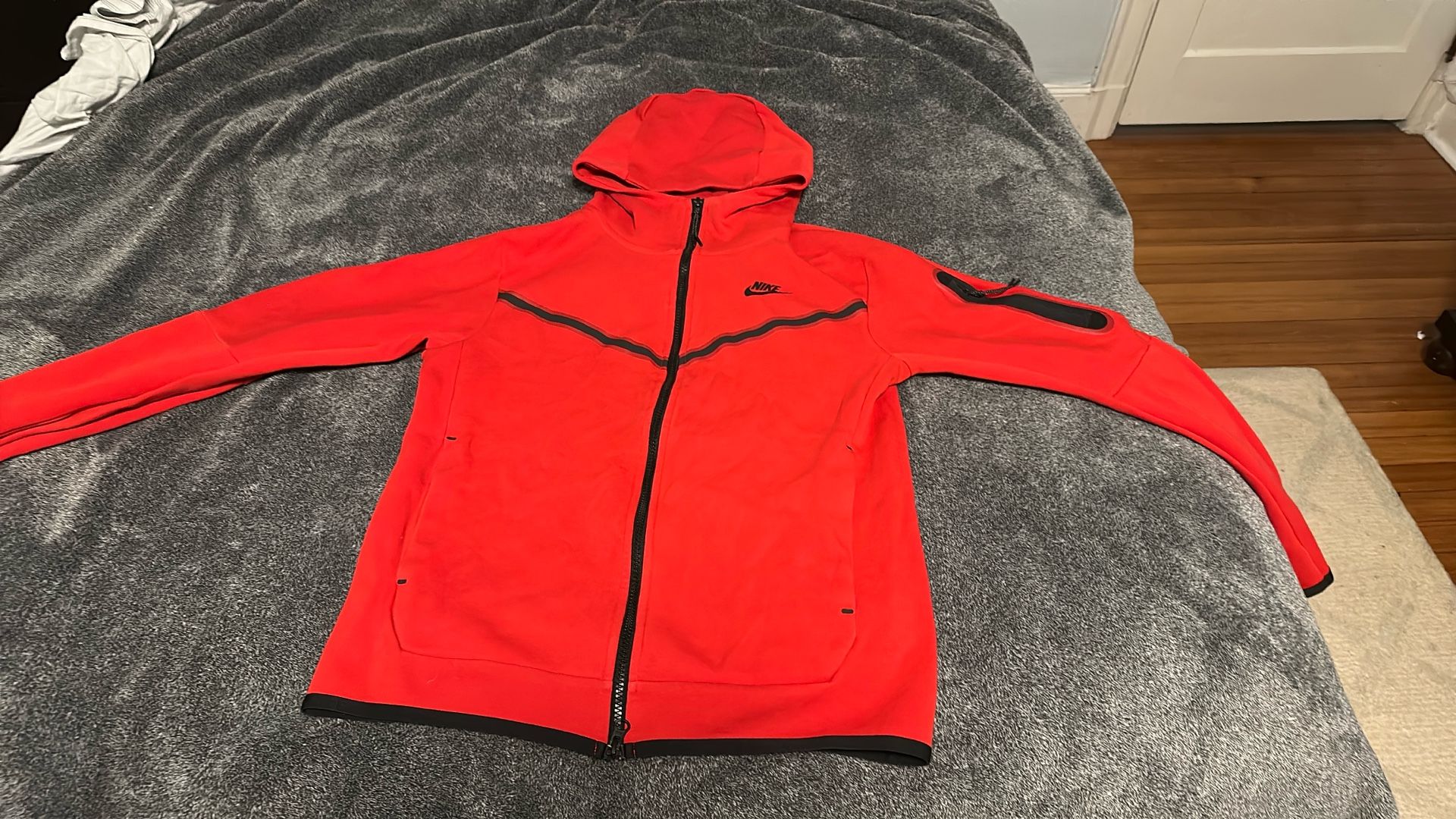 Red Nike Tech Fleece