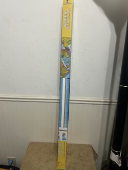 Large Laminated Map With Flags W 51 1/2"×H 37 1/2"( 1310mm×955 mm) Round World