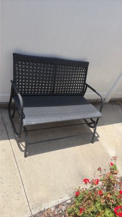 Woven 2 Seater Rocker Chair