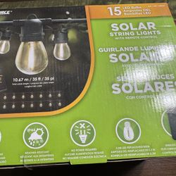 Sunforce Solar String LED Lights With Remote Control