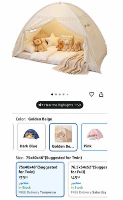 Twin Mattress Tent
