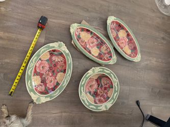 4 large serving pieces- New