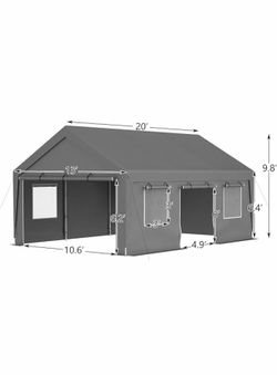 Aprilsoul Aprilsoul Outdoor 13x20 FT Carport