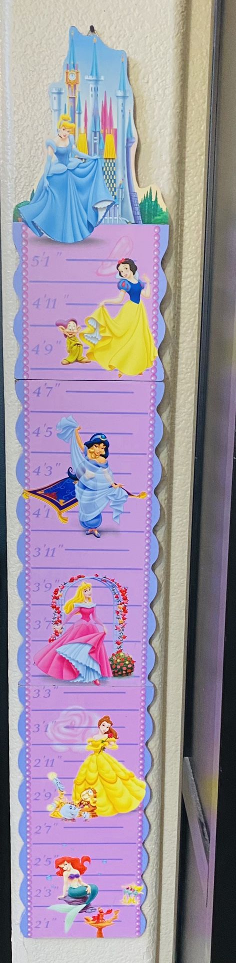 Disney Princess - Height Measuring Chart