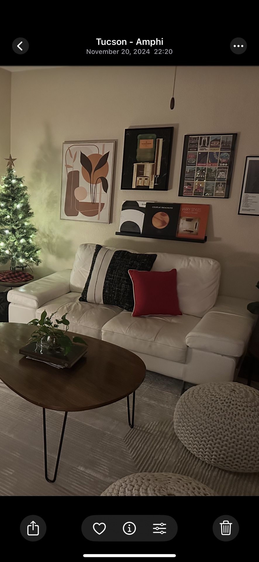 White Leather Couch