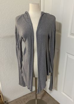 Hollister Women's Gray Hooded Cardigan