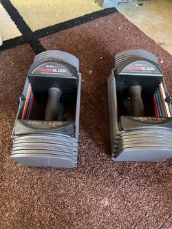 Power Block Adjustable Dumbbells 6 to 24 Lbs