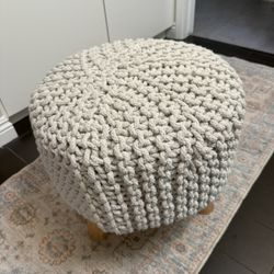 Knitted Ottoman Stool