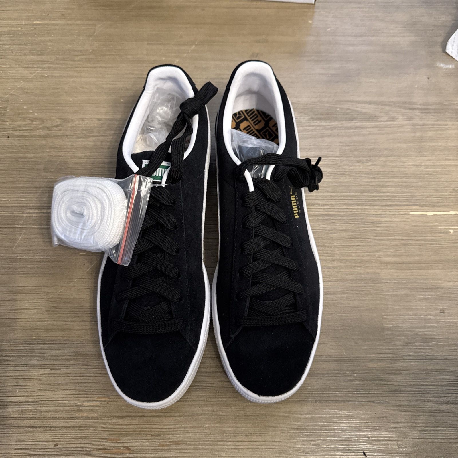 PUMA Suede Classic XXL Sz Black White #181