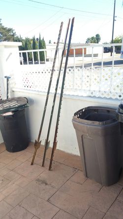 3 - 7 foot farm posts. $10 for all 3