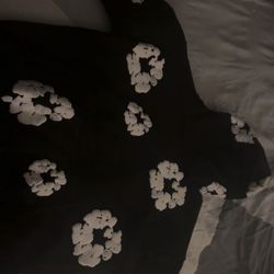 Black And White Denim Tears Hoodie 