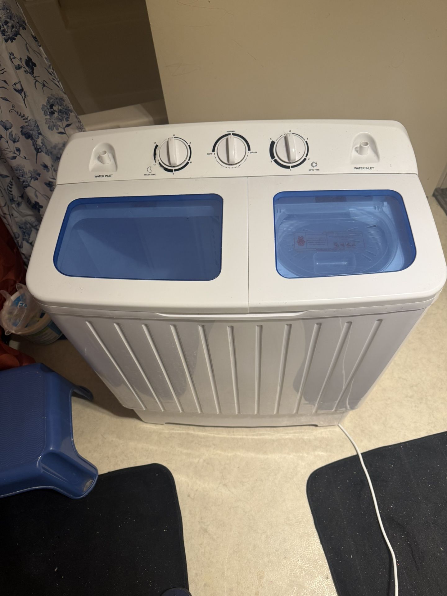 COSTWAY Portable Washing Machine, Twin Tub 18 Lbs Capacity, Washer(11 Lbs) and Spinner(7 Lbs)