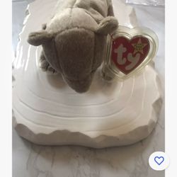 RARE 🔥RETIRED 1999 Almond The Bear Ty Beanie Baby W Tag Errors !!💎 Great Buy!